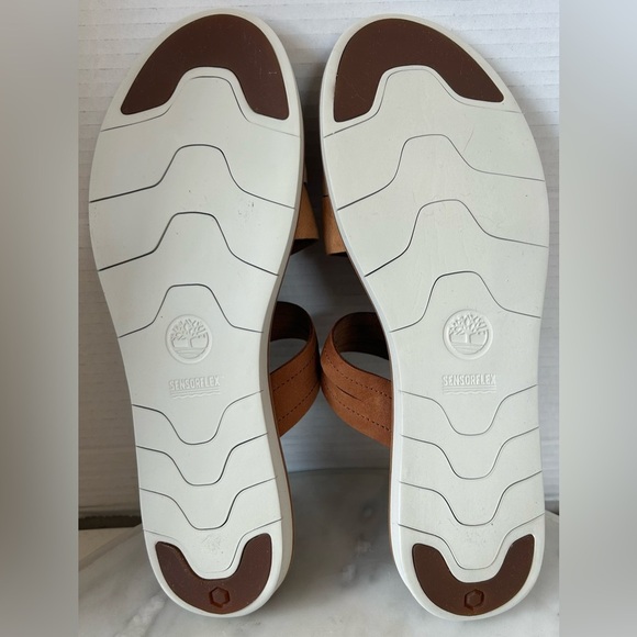 NWOT TIMBERLAND ADLEY SHORE LEATHER SLIDE Sz.11,SENSORFLEX TECHNOLOGY, NEUTRAL - Picture 7 of 8